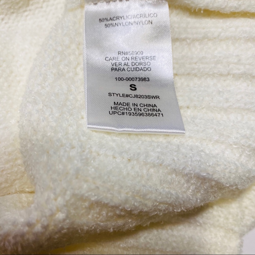 NWT COPPER KEY IVORY so SOFT SWEATER BIG DOT Detail Size S - Picture 4 of 9
